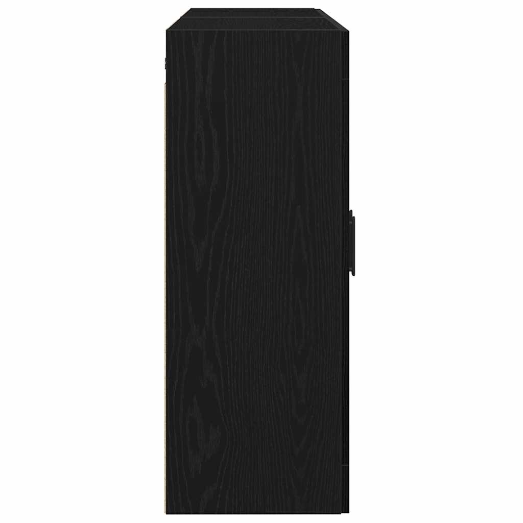 Meuble mural 2 pc Chêne noir 69,5 x 34 x 90 cm