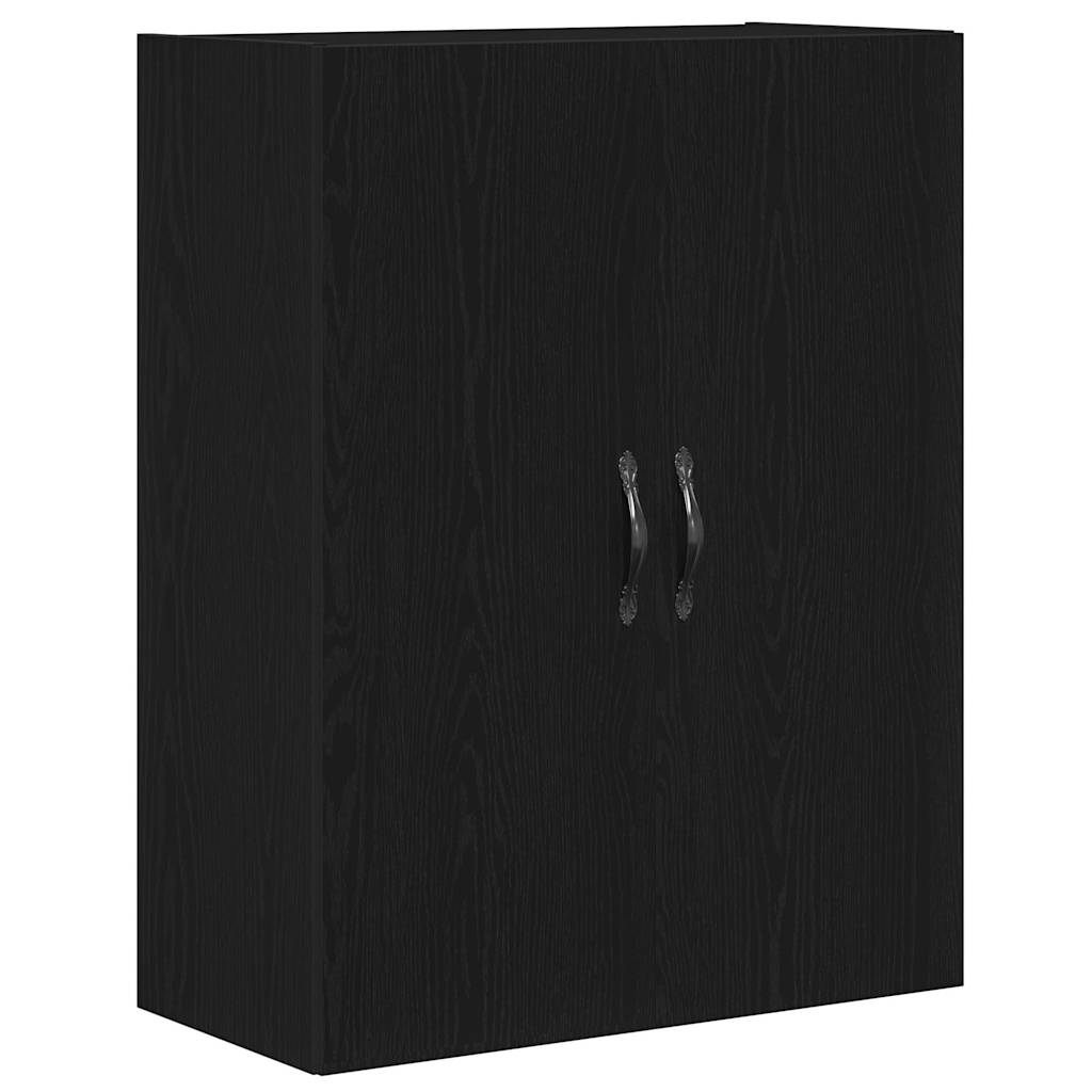Haut Armoire Montage mural 2 pcs Chêne noir 69,5 x 34 x 180 cm - XIOS