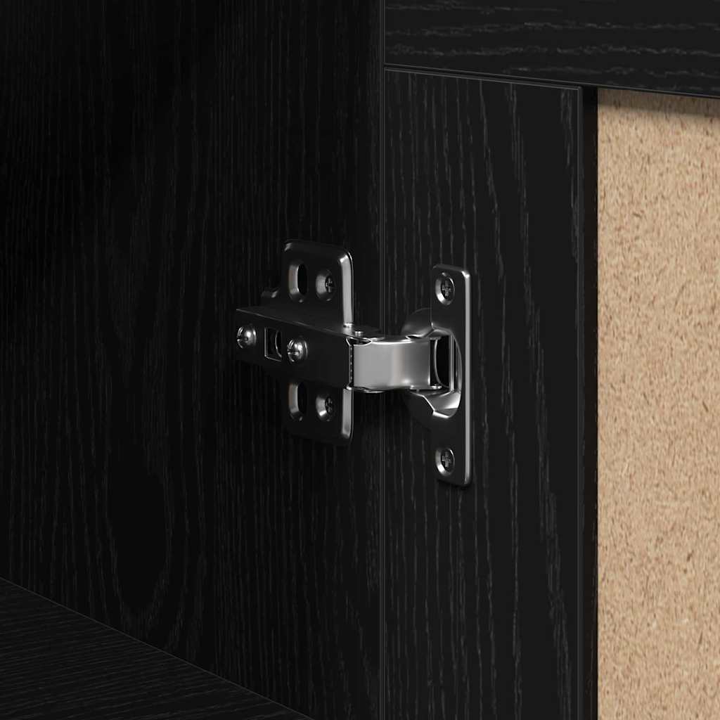 Haut Armoire Chêne noir 69,5 x 34 x 180 cm Bois d'ingénierie - XIOS