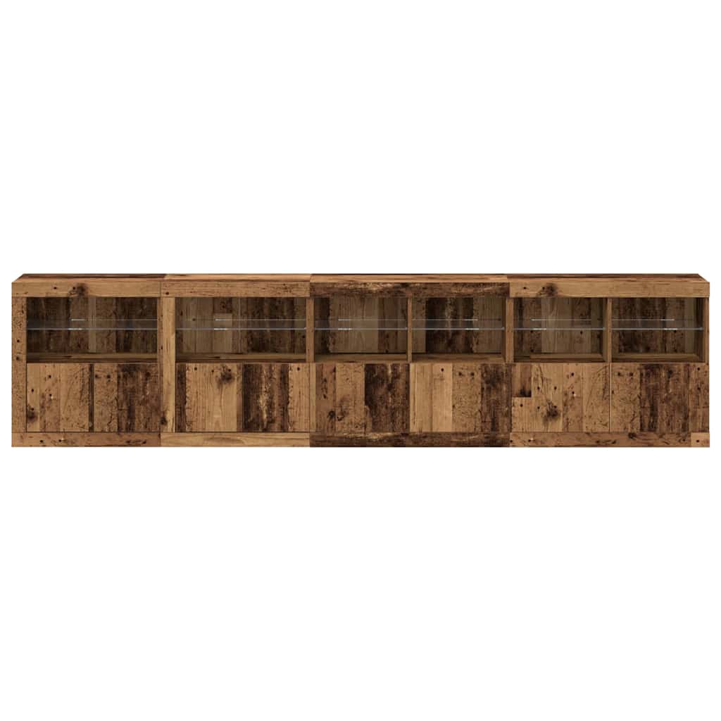 Buffet LED Bois ancien 283 x 37 x 67 cm Bois d'ingénierie - XIOS