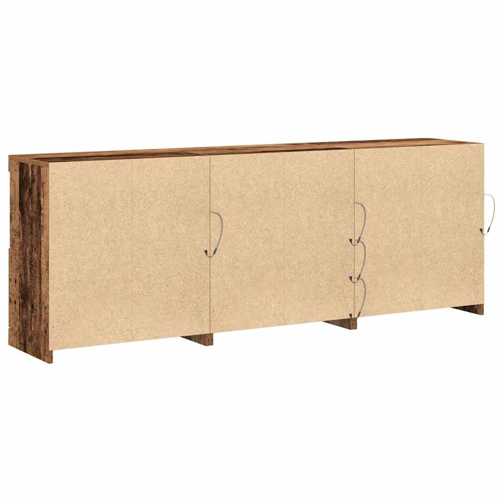 Buffet LED Bois ancien 181,5 x 37 x 67 cm Bois d'ingénierie - XIOS