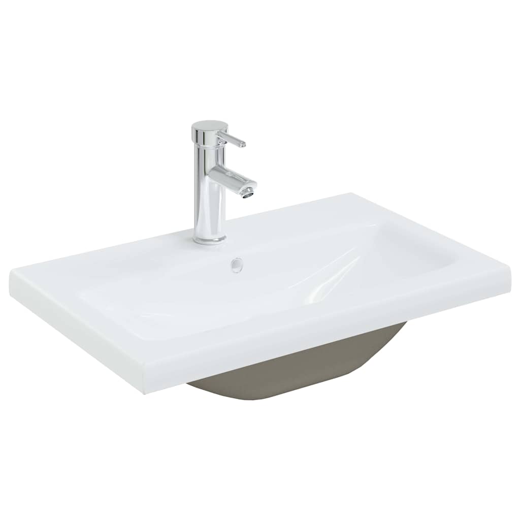Meuble de Lavabo de Salle de Bain Chêne noir 60 x 39 x 62 cm - XIOS