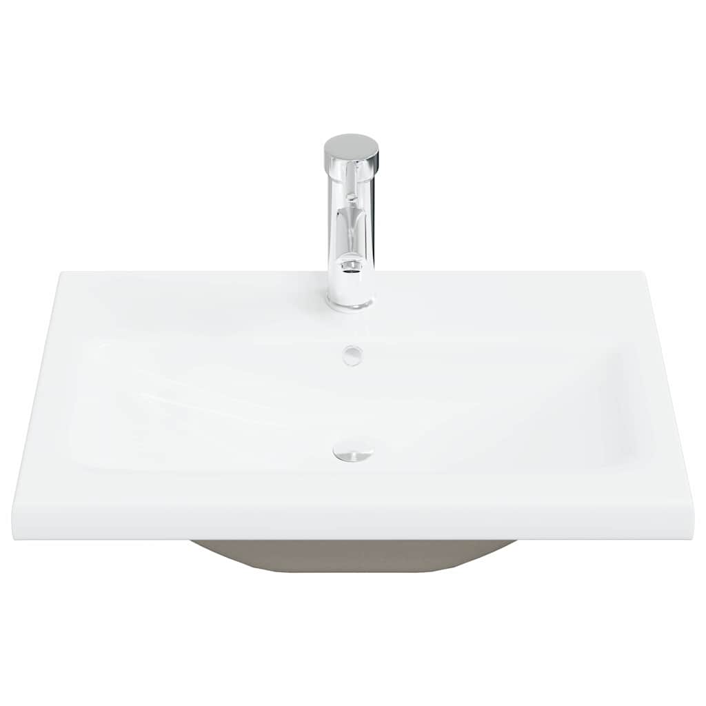 Meuble de Lavabo de Salle de Bain Chêne noir 60 x 39 x 62 cm - XIOS