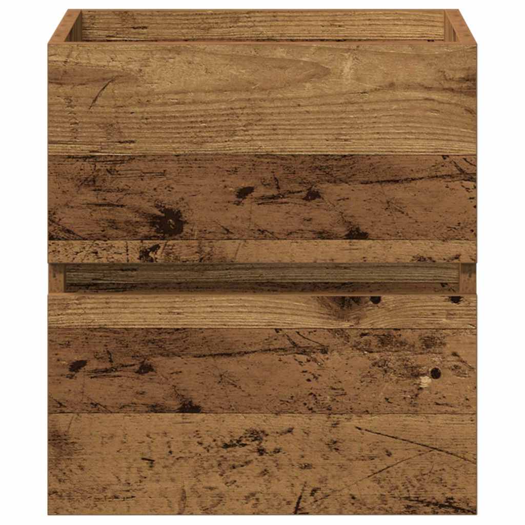 Meuble de Lavabo de Salle de Bain Chêne noir 41 x 39 x 62 cm - XIOS