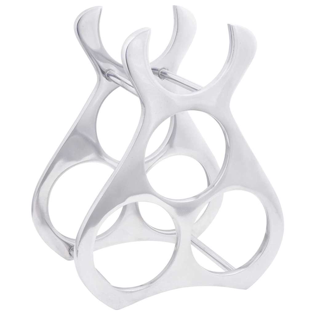 Étagère à vin Argent 23 x 14 x 28 cm Aluminium - XIOS