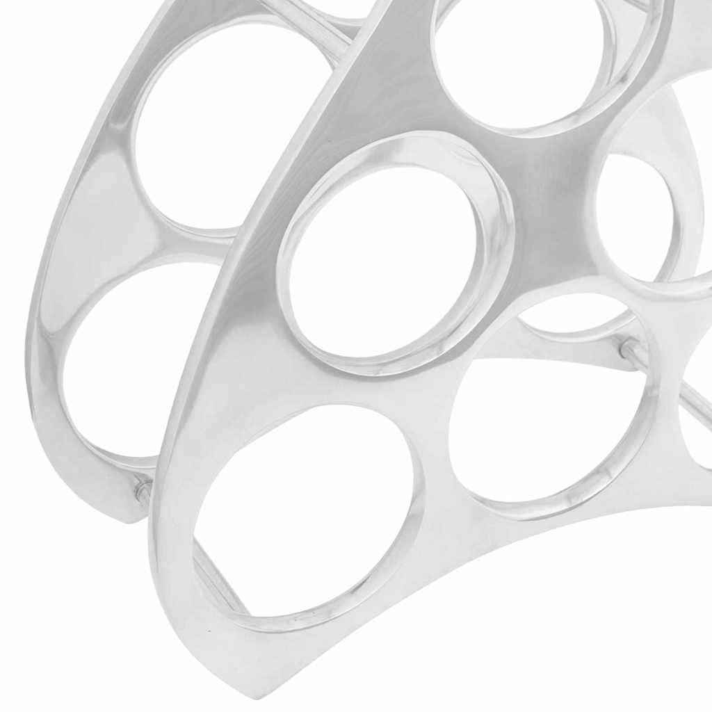 Étagère à vin Argent 38 x 33 x 13 cm Aluminium - XIOS