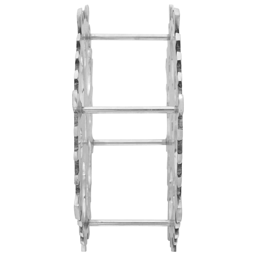 Étagère à vin Argent 39 x 39 x 14 cm Aluminium - XIOS