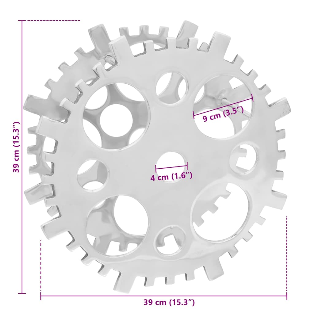 Étagère à vin Argent 39 x 39 x 14 cm Aluminium - XIOS