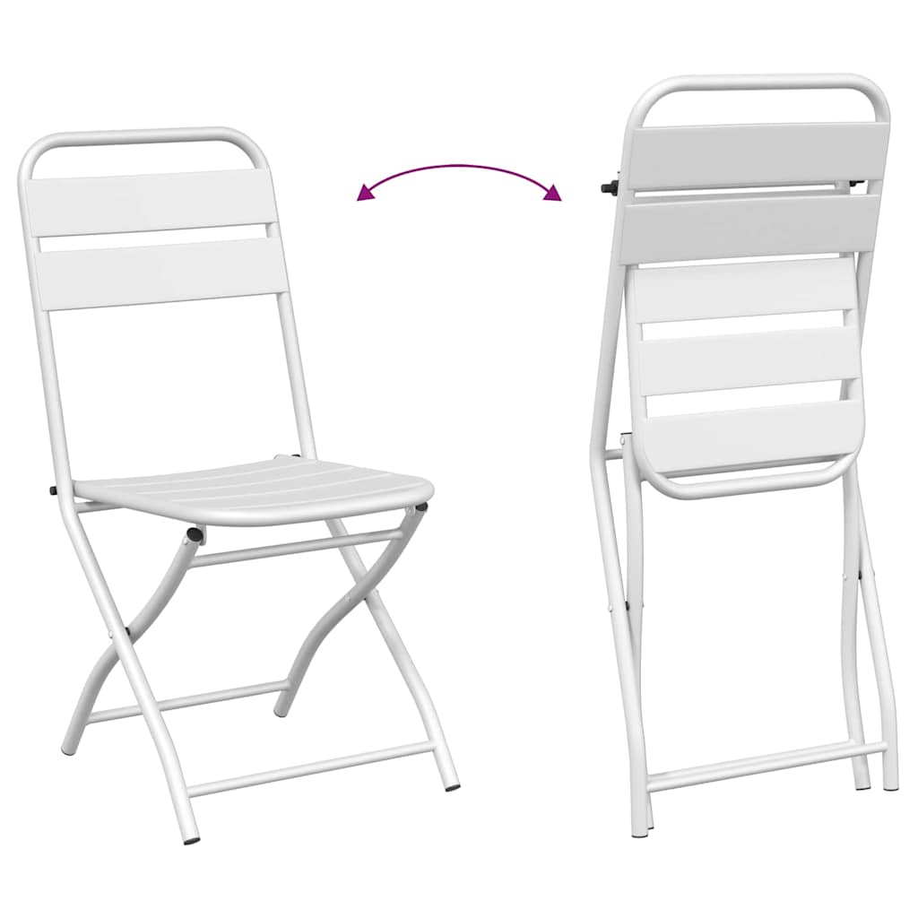 Ensemble bistrot 3 pcs Blanc Acier - XIOS