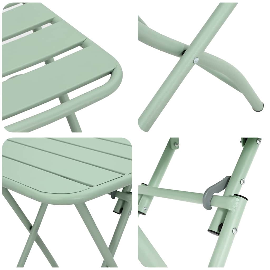 Ensemble bistrot 3 pcs Vert Acier - XIOS
