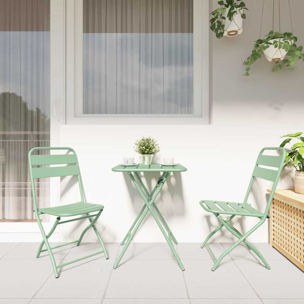Ensemble bistrot 3 pcs Vert Acier - XIOS
