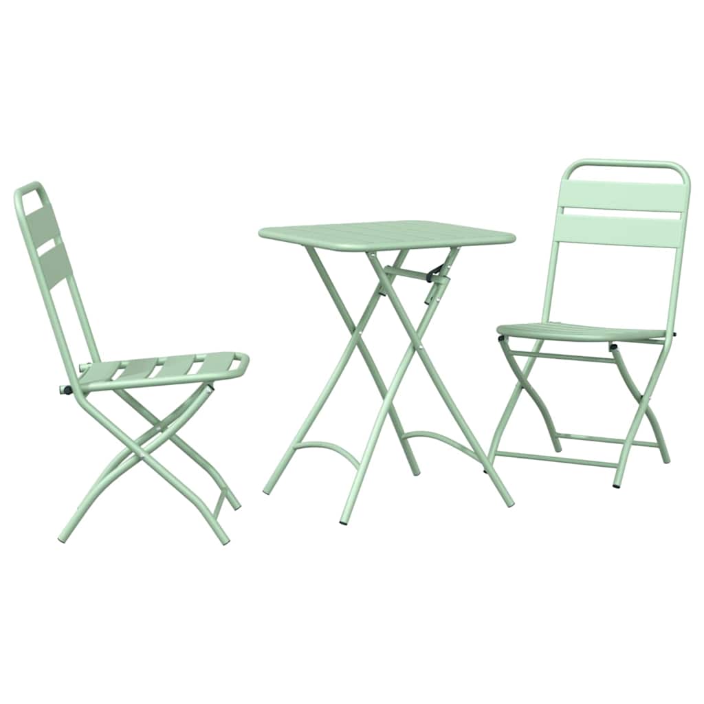 Ensemble bistrot 3 pcs Vert Acier - XIOS