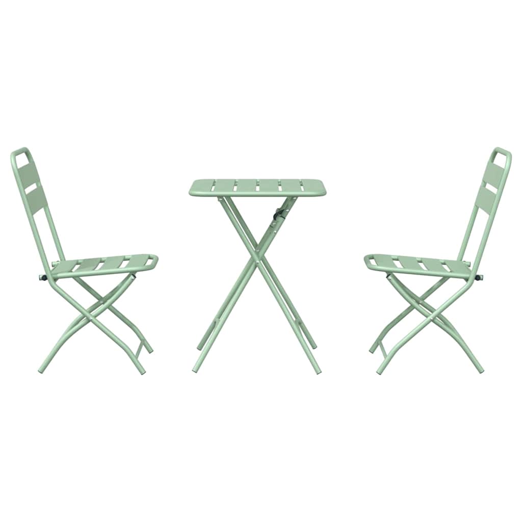 Ensemble bistrot 3 pcs Vert Acier - XIOS