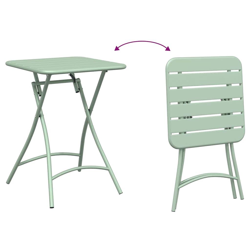 Ensemble bistrot 3 pcs Vert Acier - XIOS