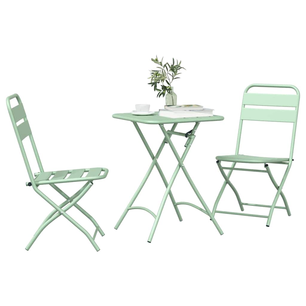 Ensemble bistrot 3 pcs Vert Acier - XIOS