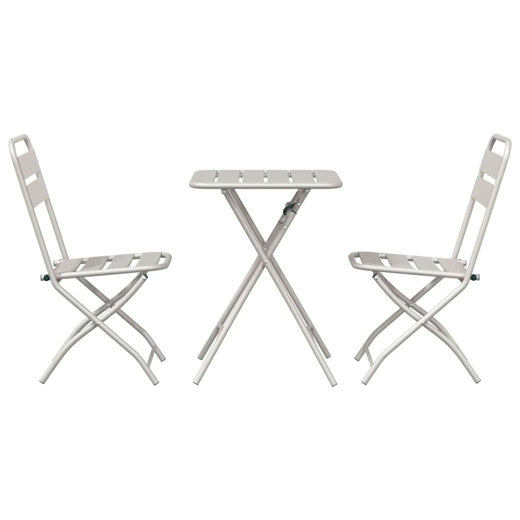 Ensemble bistrot 3 pcs Beige Acier - XIOS