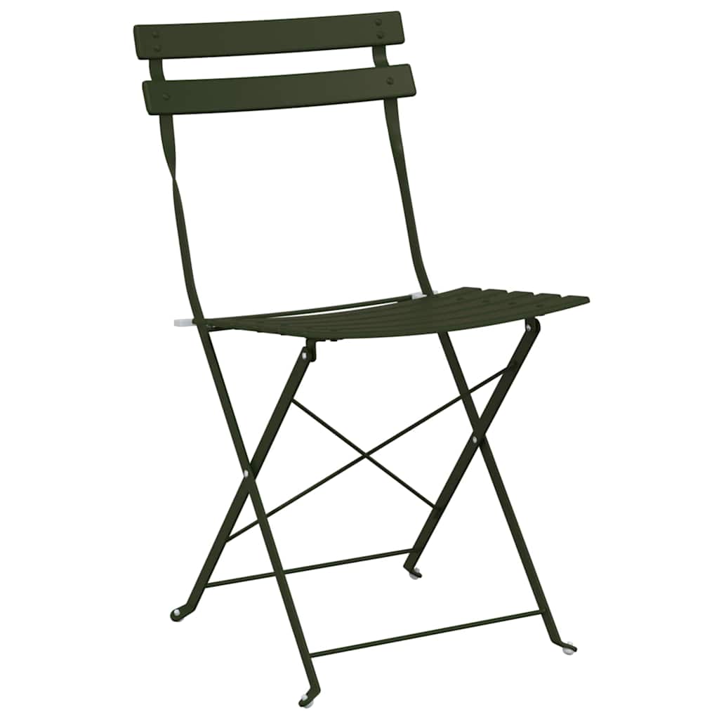 Ensemble bistro pliant 3 pcs Foret Acier - XIOS