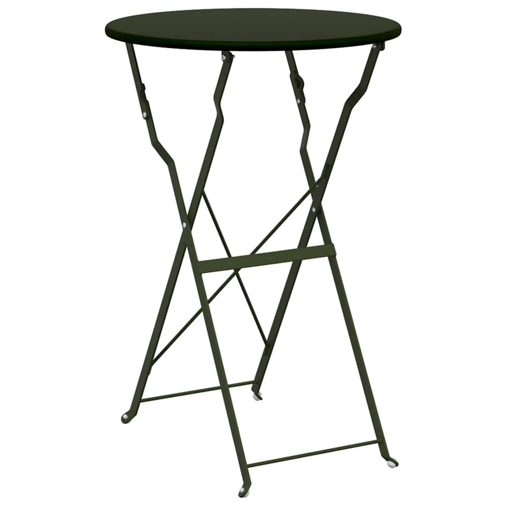 Ensemble bistro pliant 3 pcs Foret Acier - XIOS