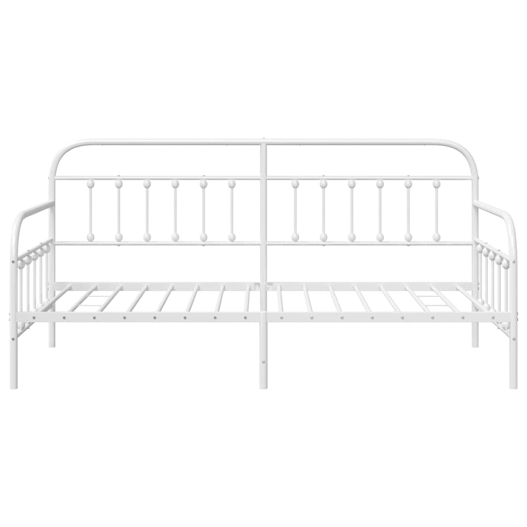 Cadre de lit de jour Blanc 100 x 200 cm Acier enduit de poudre - XIOS
