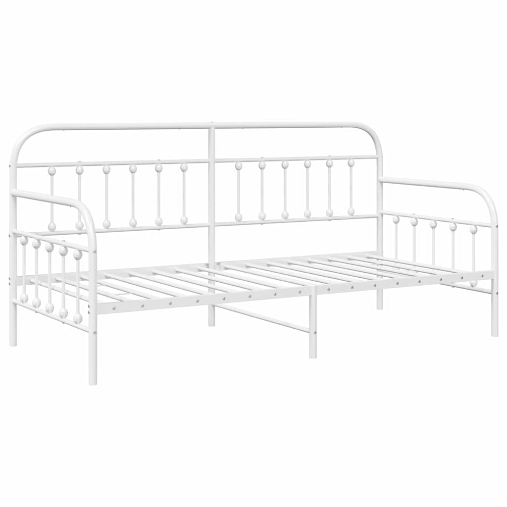 Cadre de lit de jour Blanc 107 x 203 cm Acier enduit de poudre - XIOS