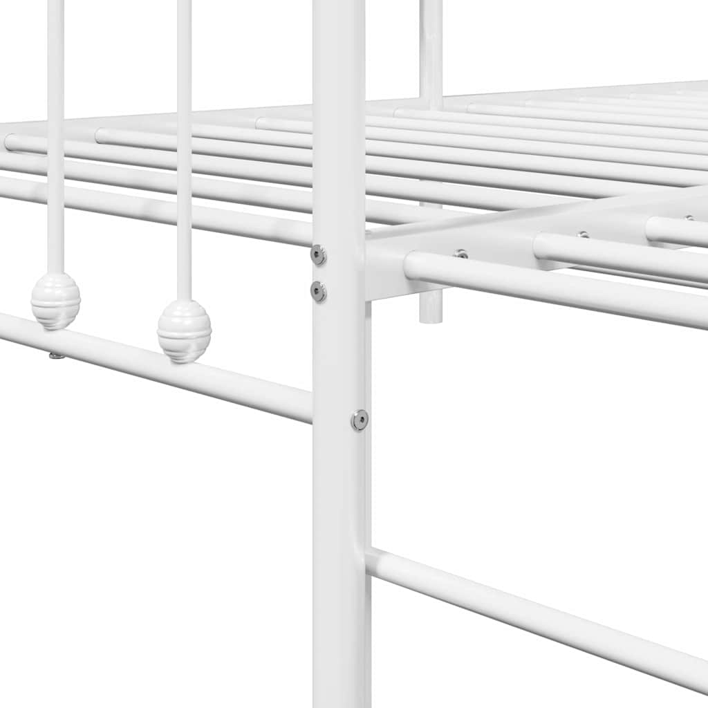 Cadre de lit de jour Blanc 107 x 203 cm Acier enduit de poudre - XIOS