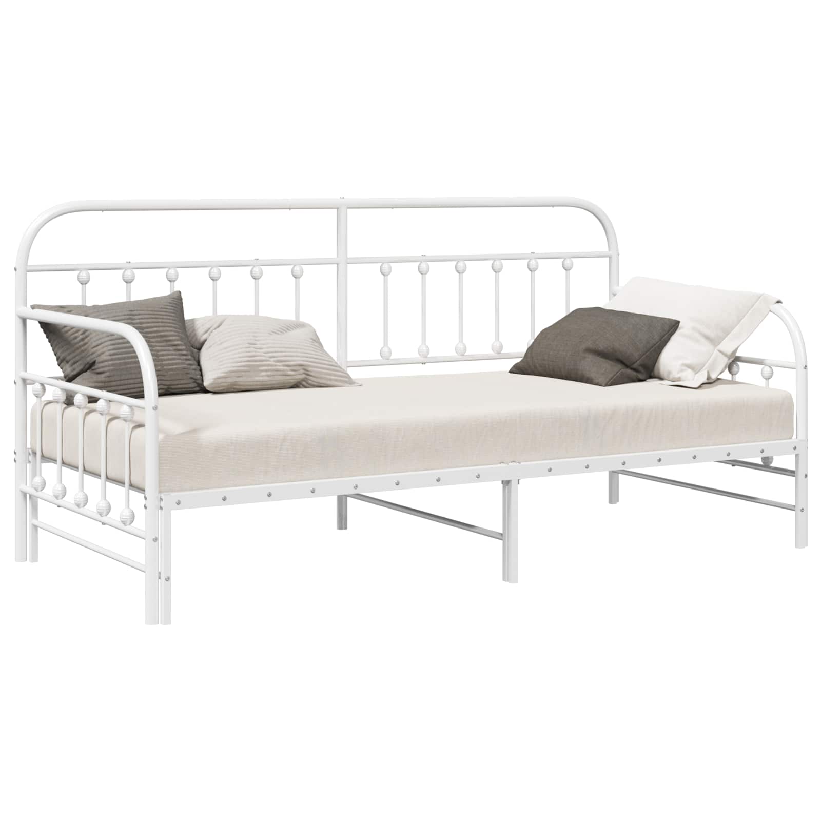 Cadre de lit de jour Blanc 107 x 203 cm Acier enduit de poudre - XIOS