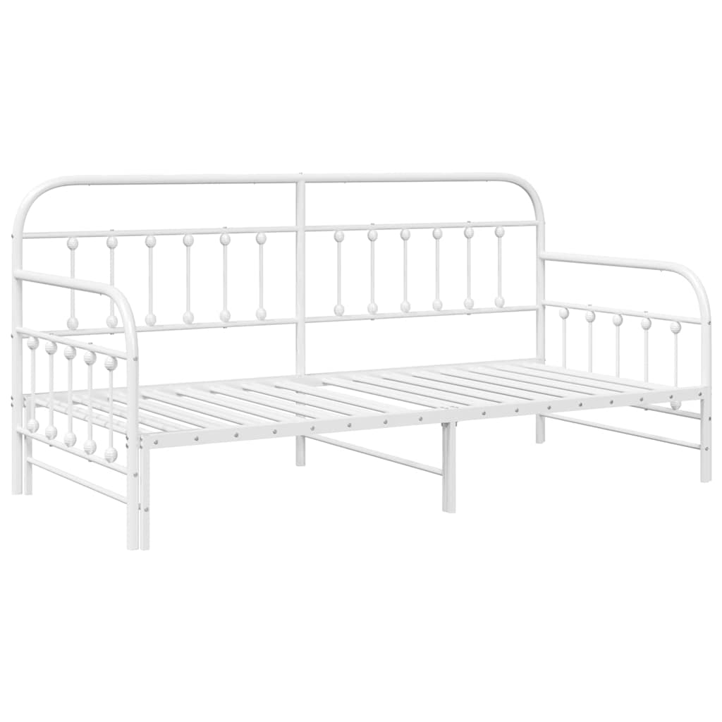 Cadre de lit de jour Blanc 107 x 203 cm Acier enduit de poudre - XIOS