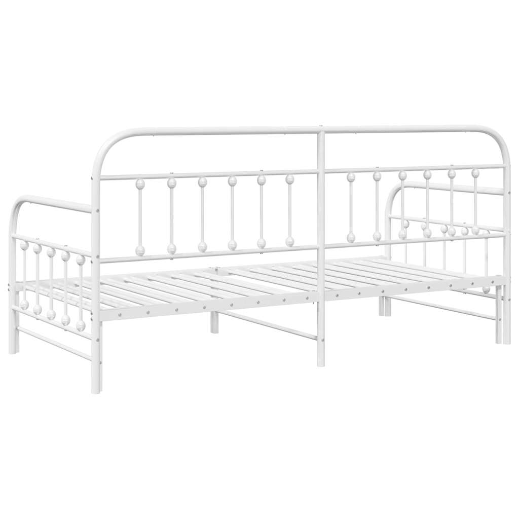 Cadre de lit de jour Blanc 107 x 203 cm Acier enduit de poudre - XIOS