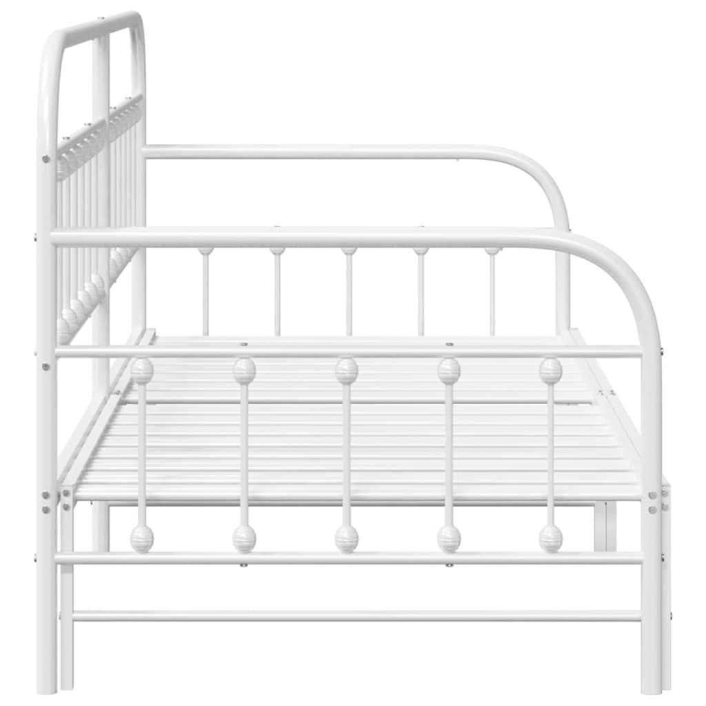 Cadre de lit de jour Blanc 107 x 203 cm Acier enduit de poudre - XIOS