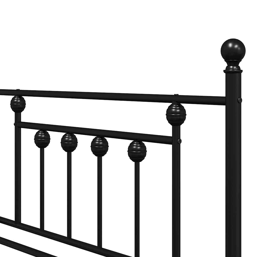 Cadre de lit de jour Noir 107 x 203 cm Acier - XIOS