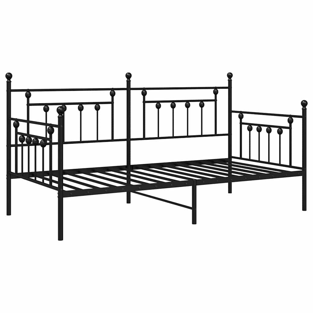 Cadre de lit de jour Noir 107 x 203 cm Acier - XIOS