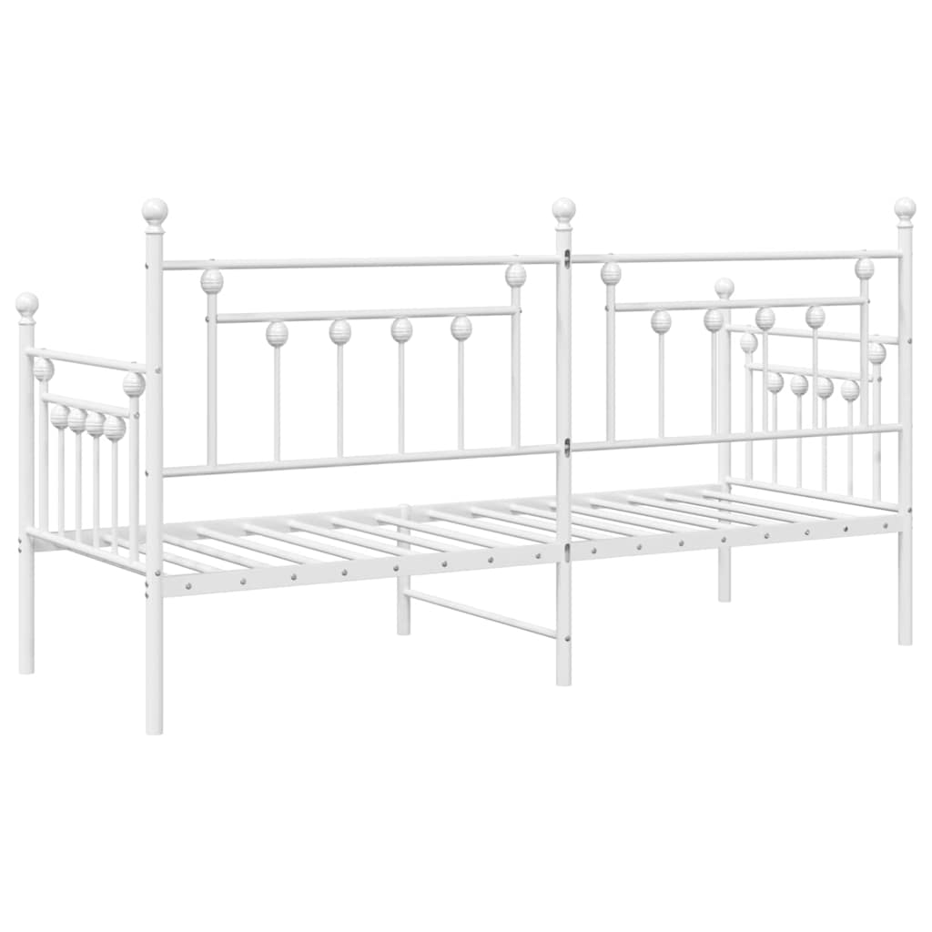 Cadre de lit de jour Blanc 75 x 190 cm Acier - XIOS