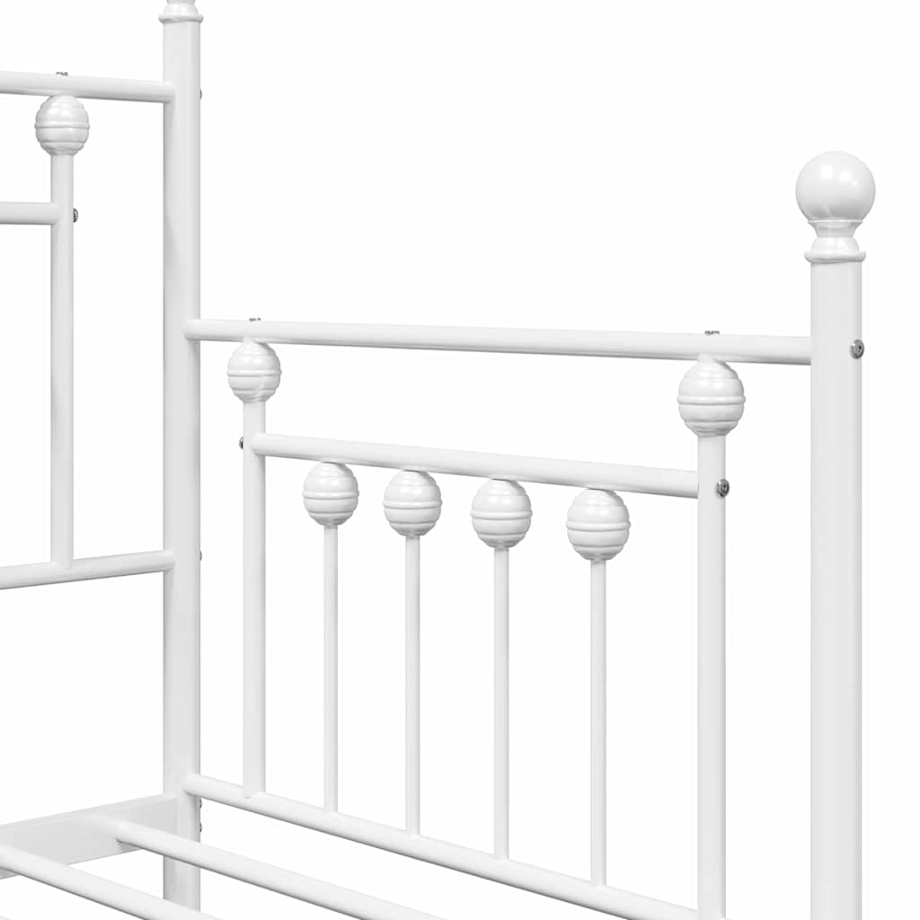Cadre de lit de jour Blanc 80 x 200 cm Acier - XIOS