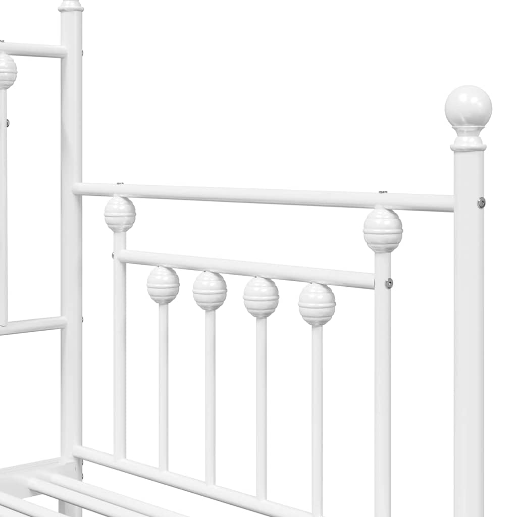 Cadre de lit de jour Blanc 80 x 200 cm Acier - XIOS