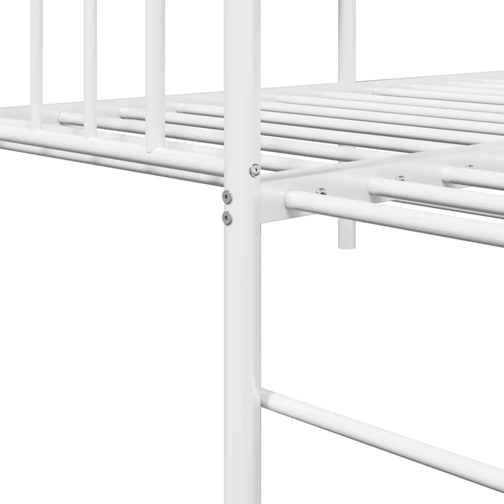Cadre de lit de jour Blanc 80 x 200 cm Acier - XIOS