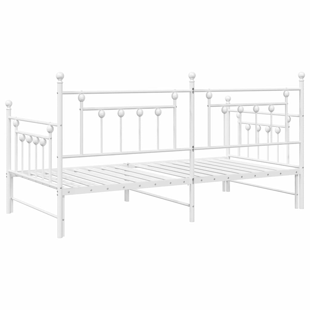 Cadre de lit de jour Blanc 90 x 200 cm Acier - XIOS