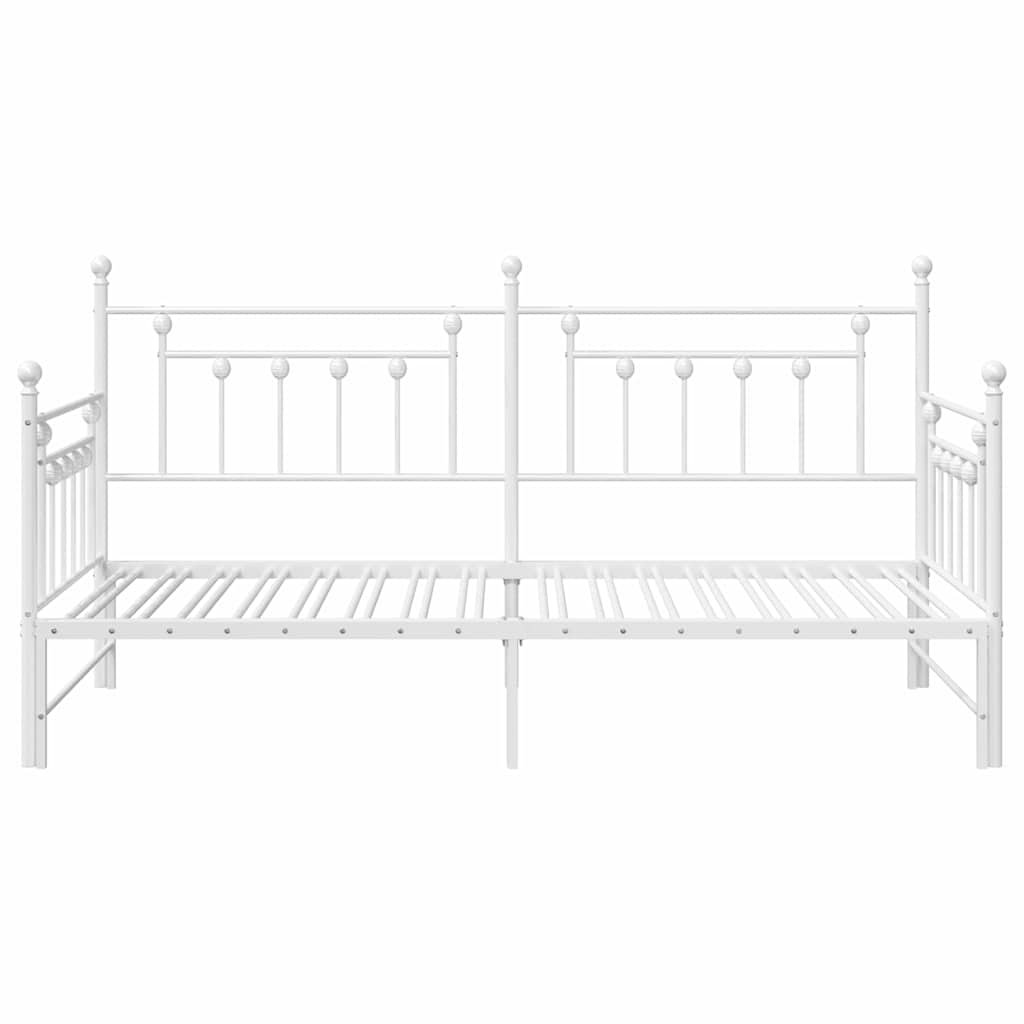 Cadre de lit de jour Blanc 100 x 190 cm Acier - XIOS
