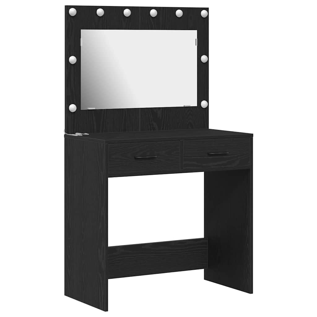 Table de Toilette Chêne noir 78,5 x 41 x 135 cm