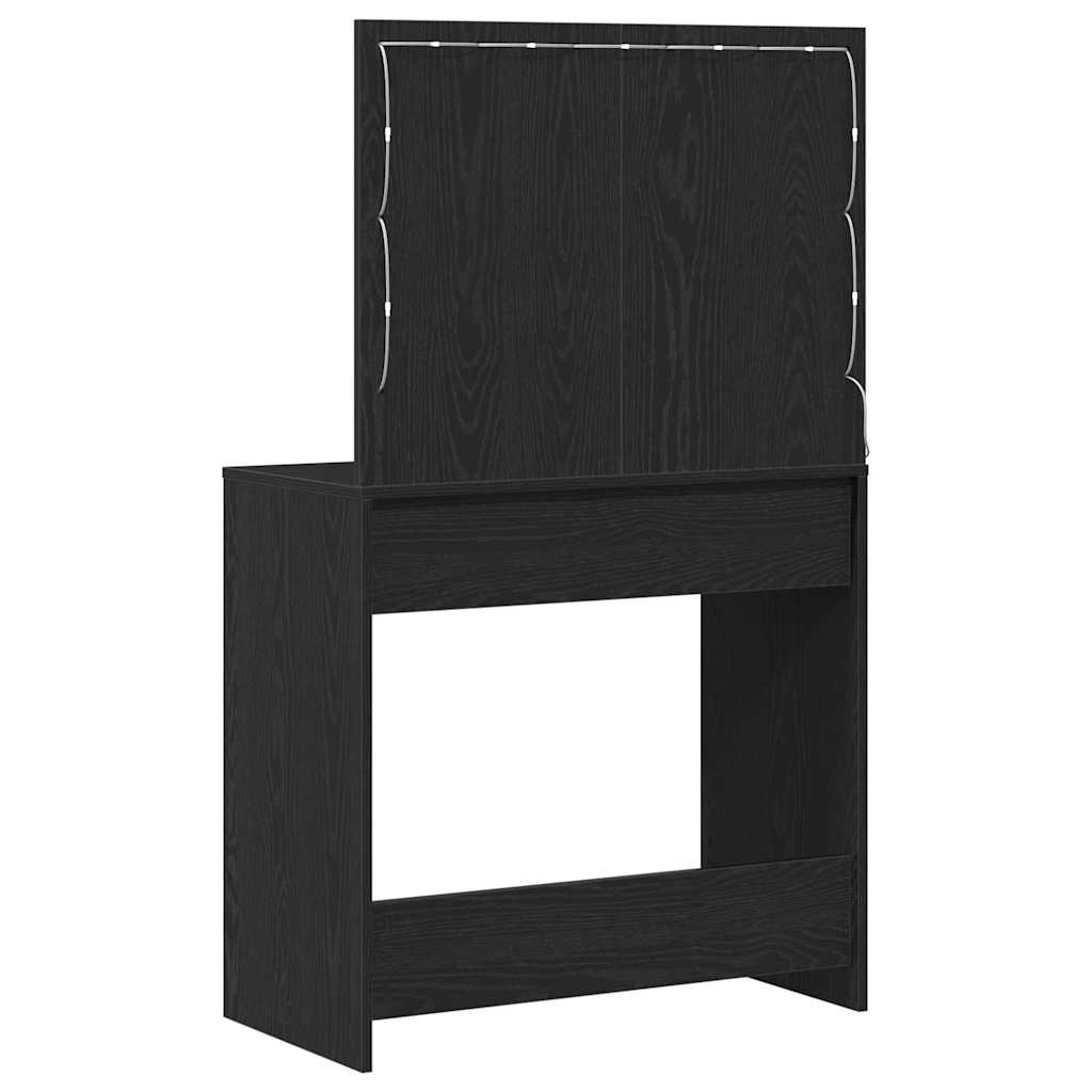 Coiffeuse Chêne noir 78.5 x 41 x 135 cm Bois d'ingénierie - XIOS