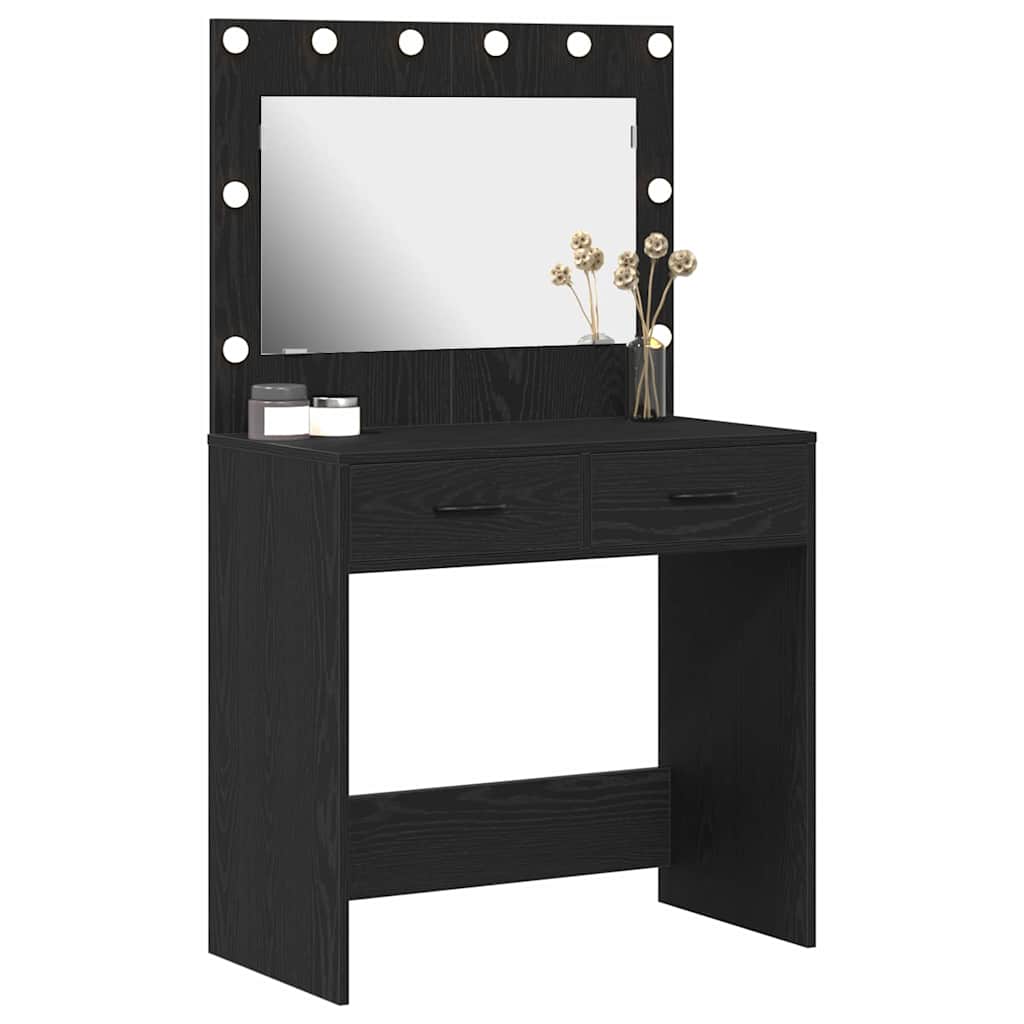 Table de Toilette Chêne noir 78,5 x 41 x 135 cm