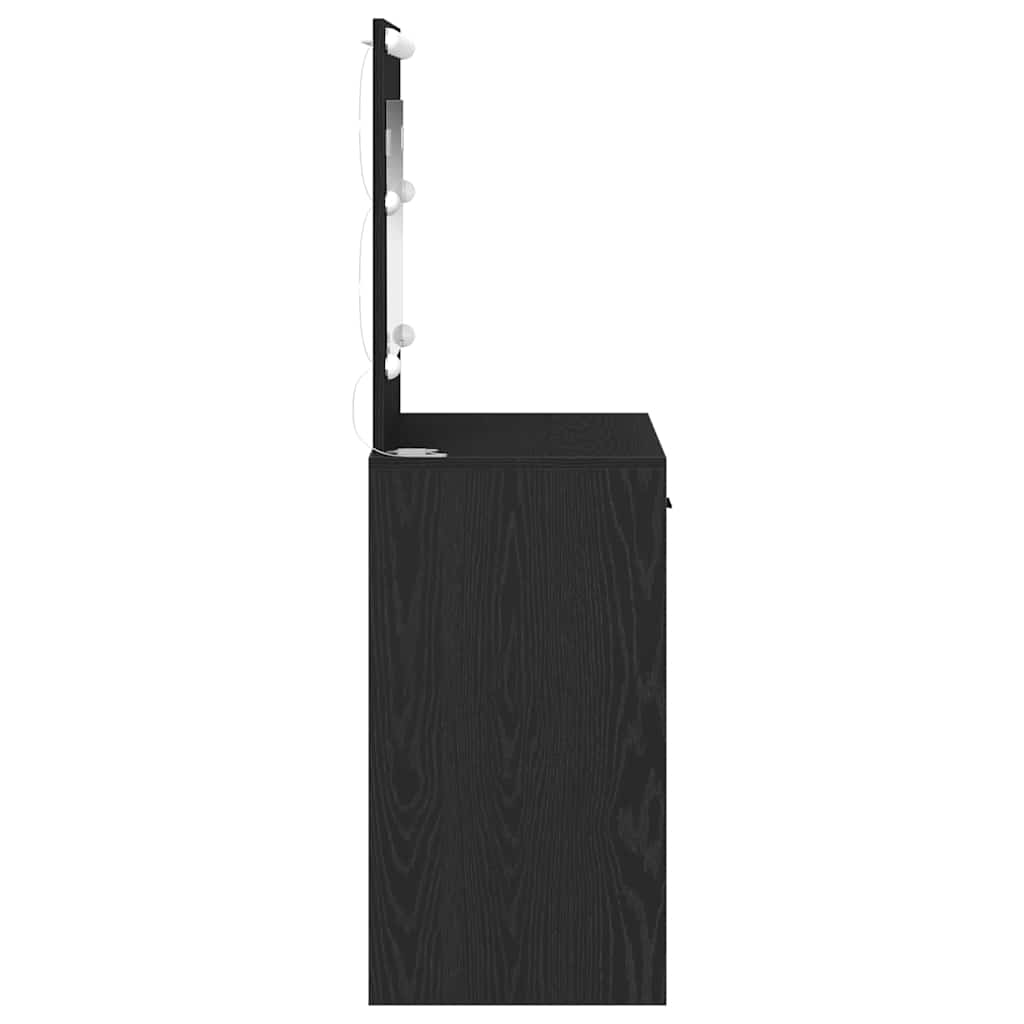 Table de Toilette Chêne noir 78,5 x 41 x 135 cm