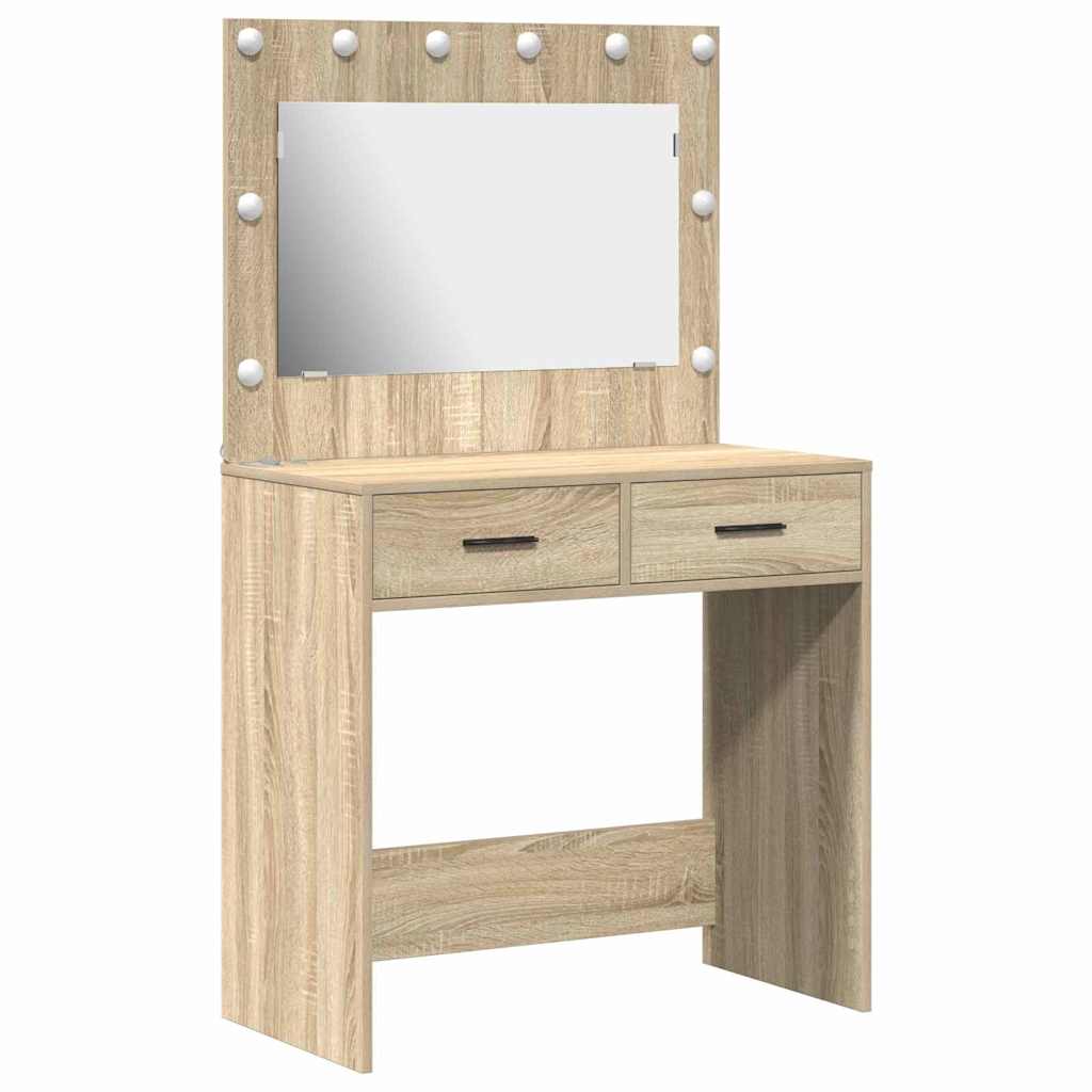 Coiffeuse Chêne sonoma 78.5 x 41 x 135 cm Bois d'ingénierie - XIOS