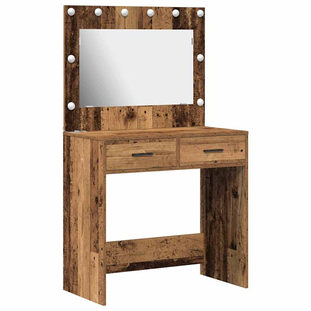 Table de Toilette avec tiroir Bois ancien 78,5 x 41 x 135 cm - XIOS