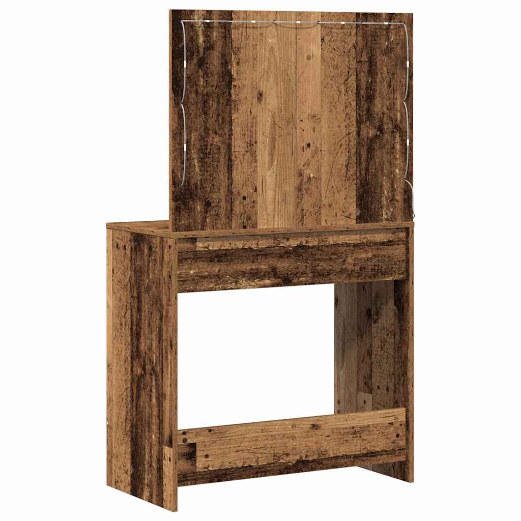 Table de Toilette avec tiroir Bois ancien 78,5 x 41 x 135 cm - XIOS