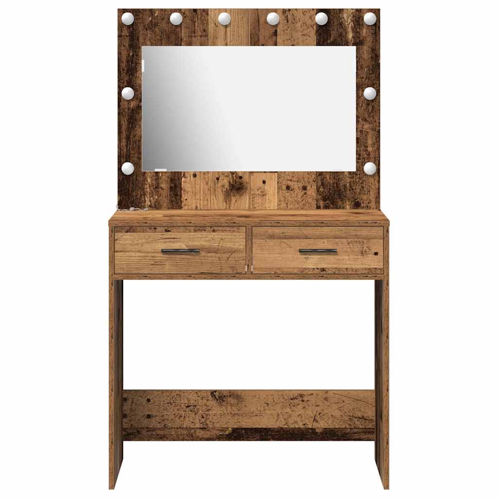 Table de Toilette avec tiroir Bois ancien 78,5 x 41 x 135 cm - XIOS