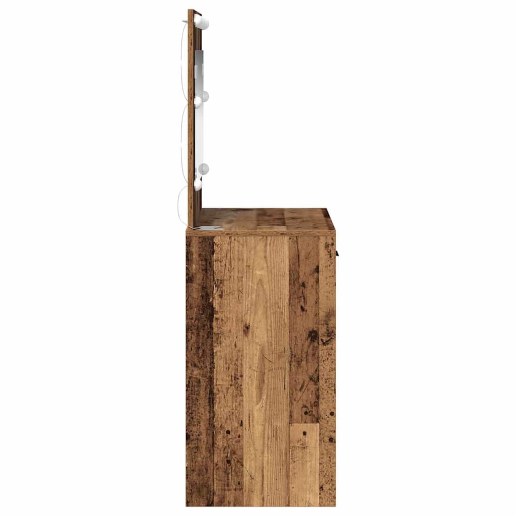 Table de Toilette avec tiroir Bois ancien 78,5 x 41 x 135 cm - XIOS
