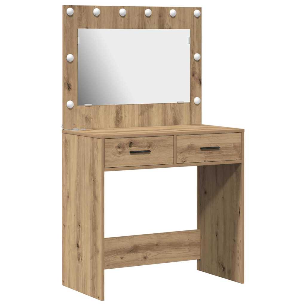 Table de Toilette Chêne artisanal 78,5 x 41 x 135 cm