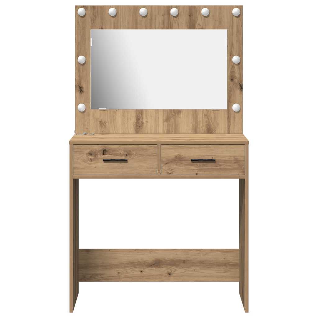 Table de Toilette Chêne artisanal 78,5 x 41 x 135 cm