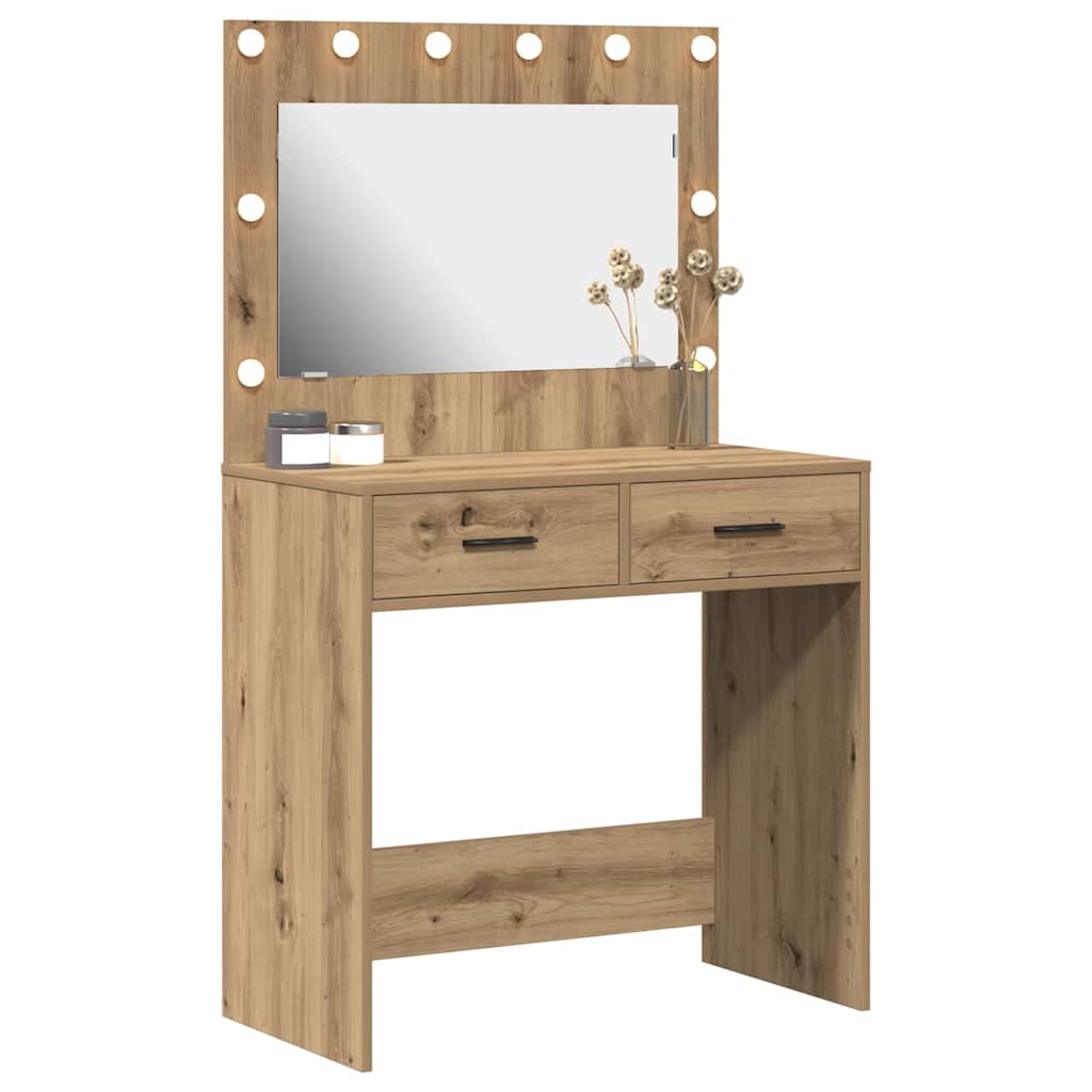 Table de Toilette Chêne artisanal 78,5 x 41 x 135 cm