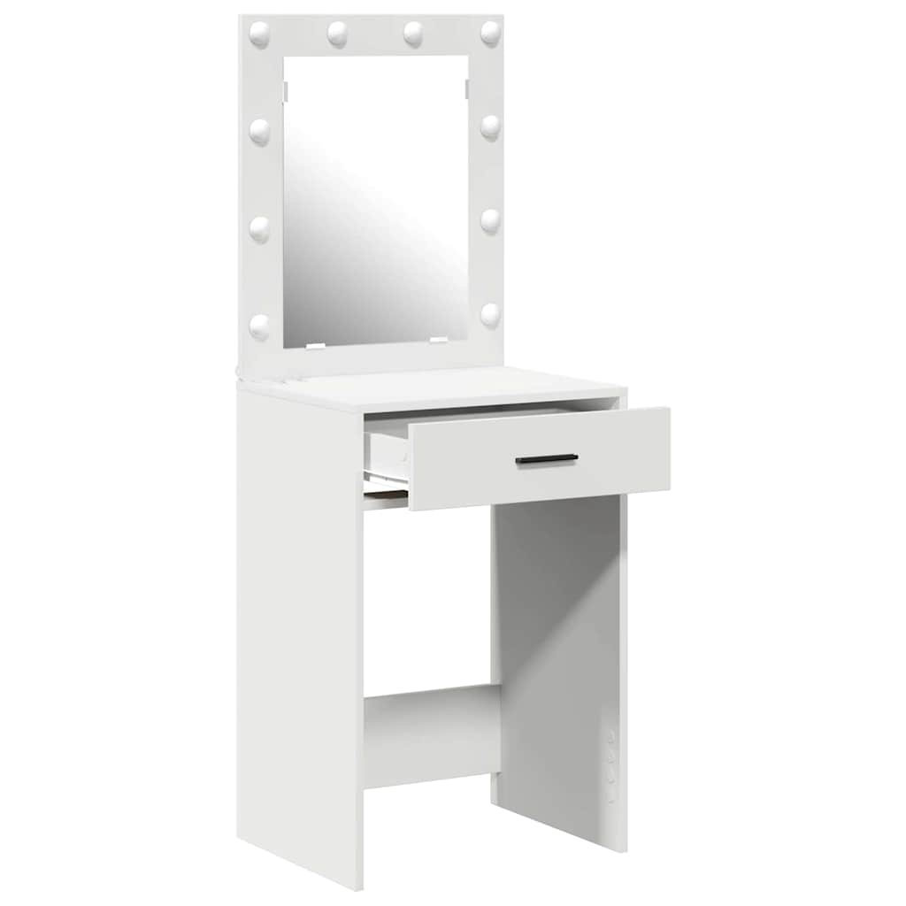 Table de Toilette Blanc 50 x 41 x 135 cm Bois d'ingénierie - XIOS